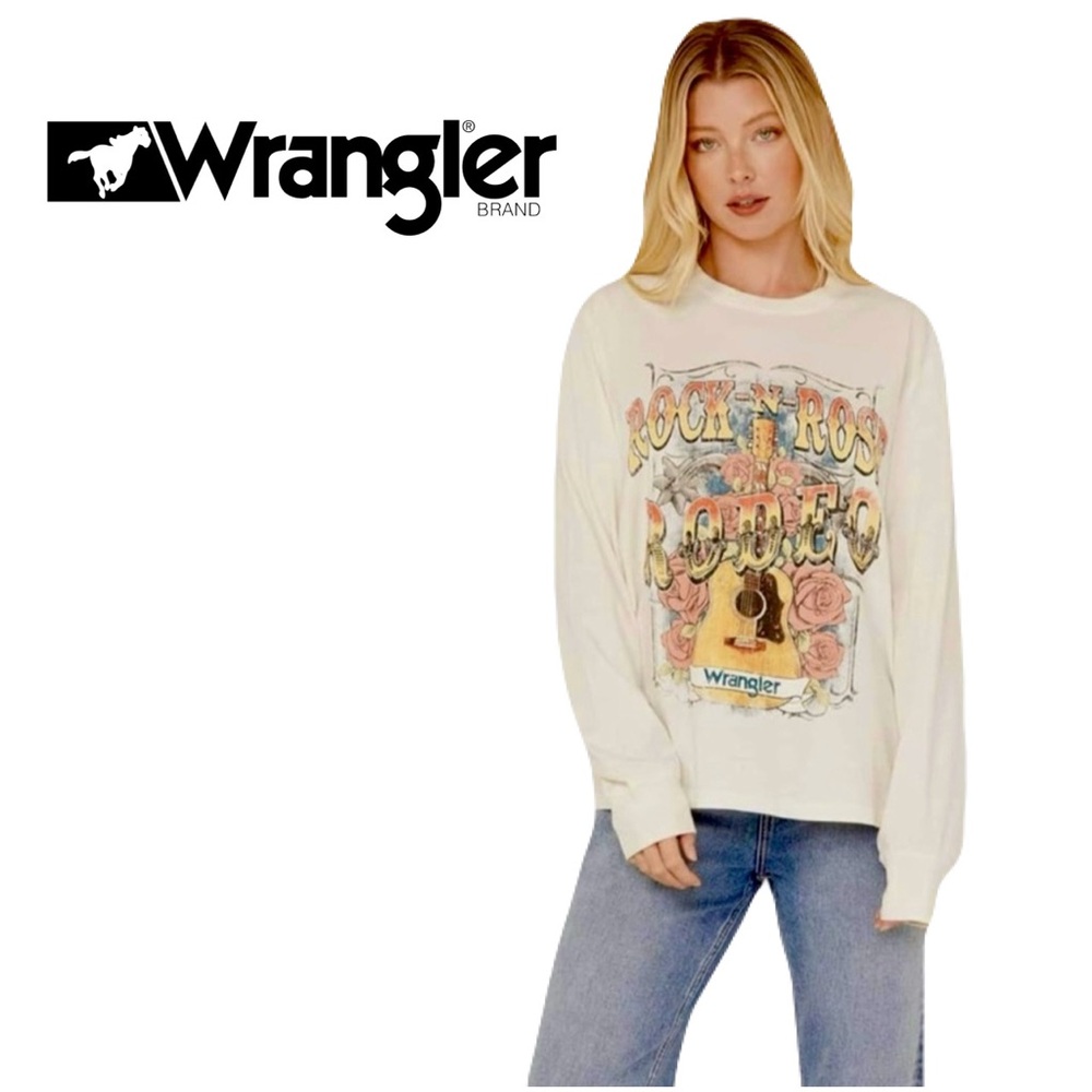 Wrangler Women's XL Retro Rock-N-Rose Graphic T-Shirt NWT